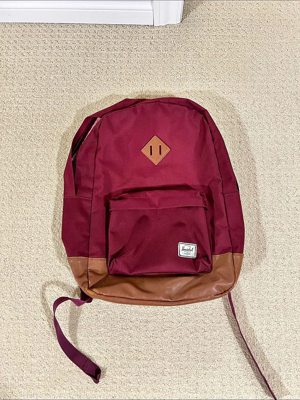 Herschel Burgundy & Brown Backpack